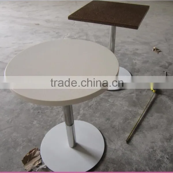 Artificial Marble Top Dining Table,Restaurant Table,Solid Surface Round Tables photo-2
