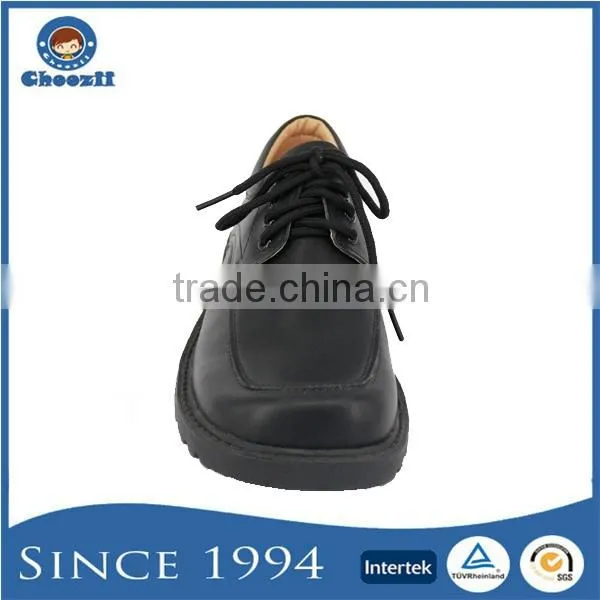 Factory Wholesale Teenager Boys Lace Up Formal Leather School Shoes photo-4