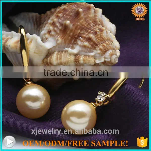 Top Quality Hot Selling South Sea Shell Pearl Hoop Earrings photo-6