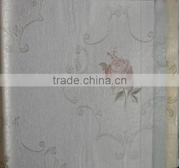 High Quality Vinyl Wallpaper With Beautiful Flowers photo-3