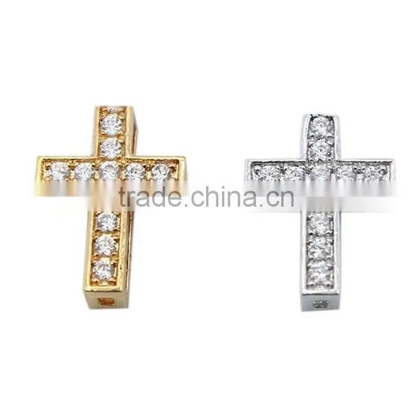 Bulk Sale 925 Sterling Silver Tiny Cross Pendant With CZ photo-2