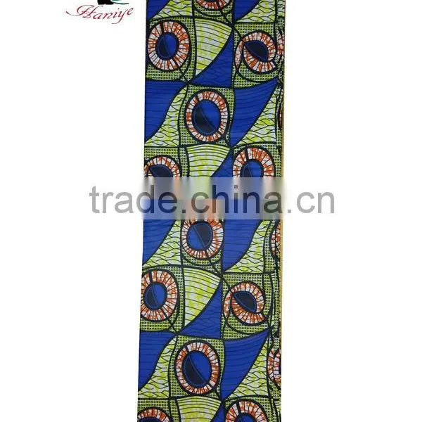 2016 Real Wax Fabric With 100 Cotton Print Wax Hollandais Fabric for African SMAW27 photo-3