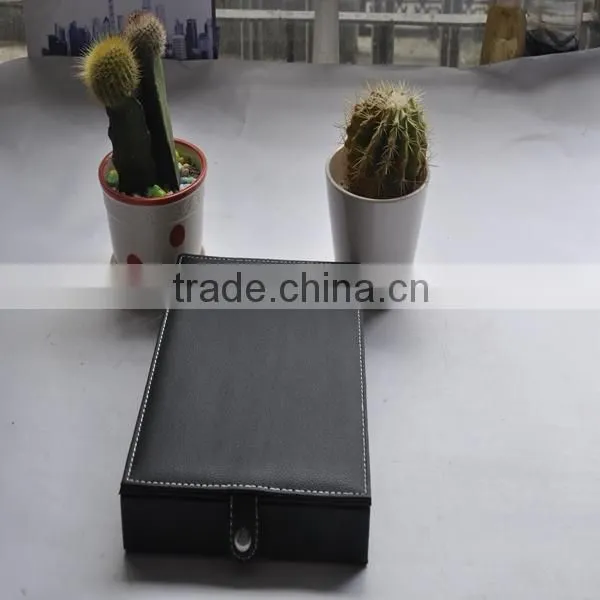 Custom Made pu Leather Jewelry Box With Thread pu Leather Finishing photo-4