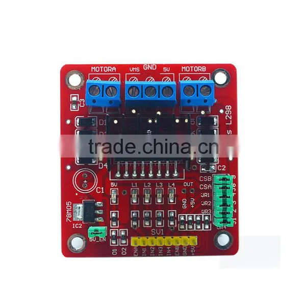 L298N Motor Drive Controller Board DC Dual H-Bridge Robot Stepper Motor Control & Drives Module for Arduino Smart Car Power