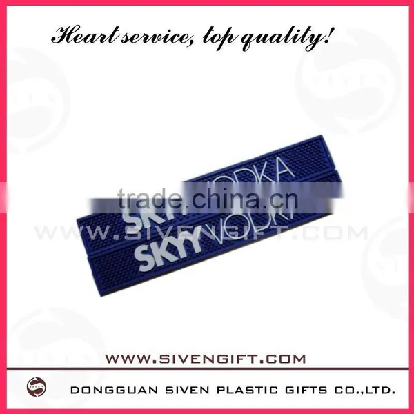 Custome Design Logo Soft Pvc Rubber Bar Mat photo-3