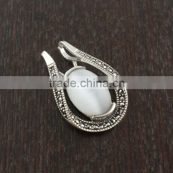 Sterling Silver Crystal Necklace Jewelry Accept OEM&ODM Supplier photo-2