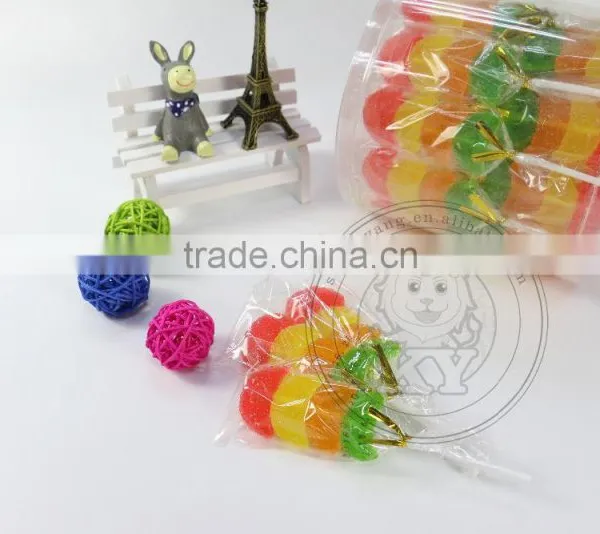 Fruity Shape Soft Gummy Jelly Candy Lollipop photo-3