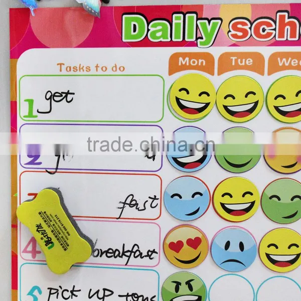 Custom Magnetic Weekly Planner Fridge Magnetic Board To-do List Kids Chores Chart photo-4