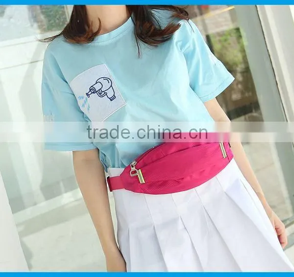 Large Polyester Pocket Sport Running Belt Chest Pack Waist Bag photo-3