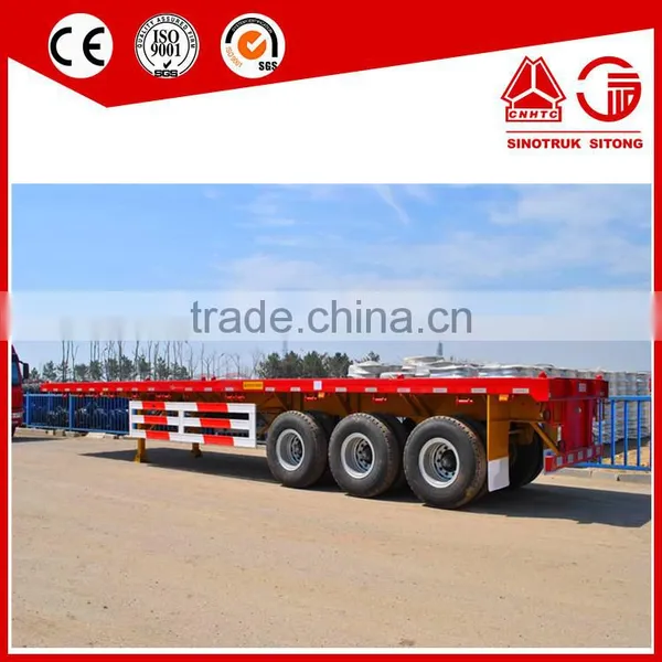20ft 40ft Container Semi Trailer Flatbed Truck Trailer photo-4