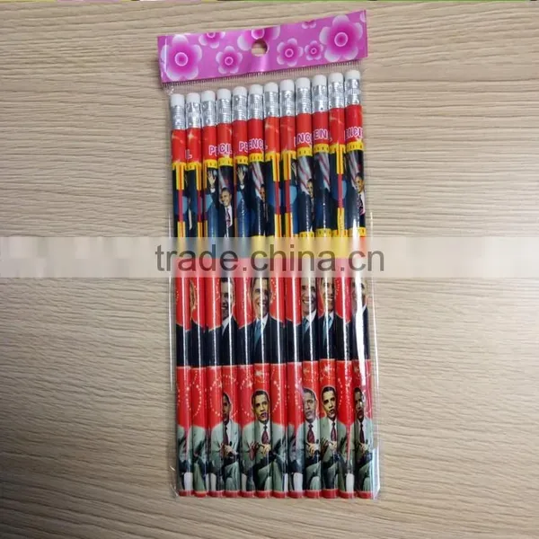 Kids Pencil Set Cute Cartoon Design Filmed Wooden Pencil photo-4