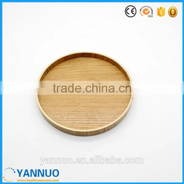 Natural Wooden Tea Dish, Pizza Fruit Tray, Small and Big Wood Plate photo-4