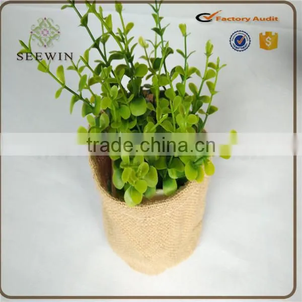 Convinient Waterproof High Quality Raw Jute Material Orchid Flower Pots photo-3