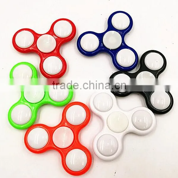 2017 New Finger EDC Hand Spinner Alloy Fidget Spinner Led Flashing Light photo-5