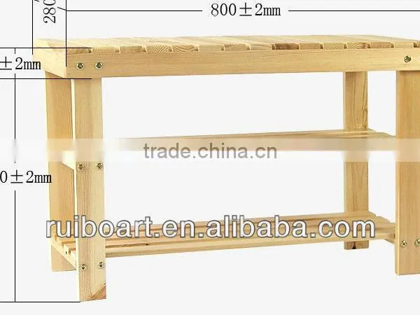 Pine Wooden Shoes Shelf photo-2