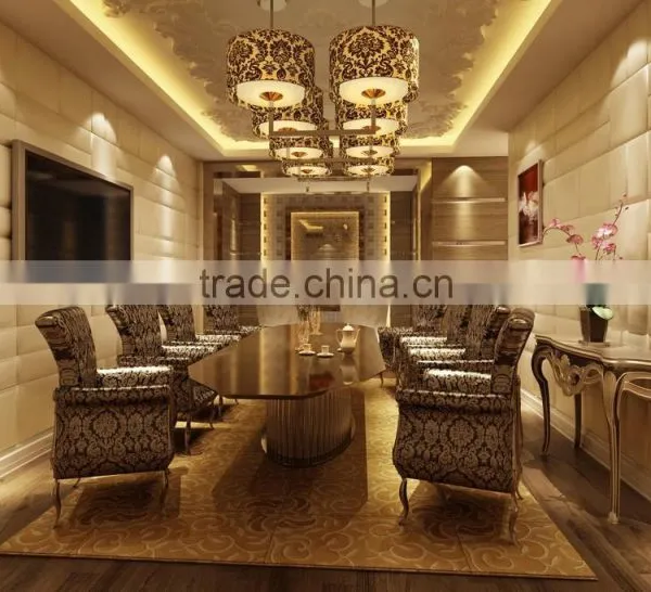 Elegant Romantic Interior Rendering Design of Classic European Dining Hall BF11-11263b photo-5