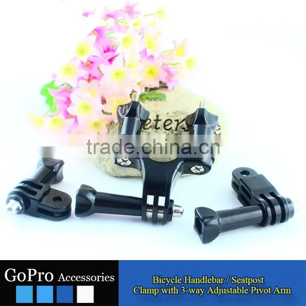 2016 New Wholesale Bicycle Mount Roll Bar Mount for Sports Camera Accessory photo-3