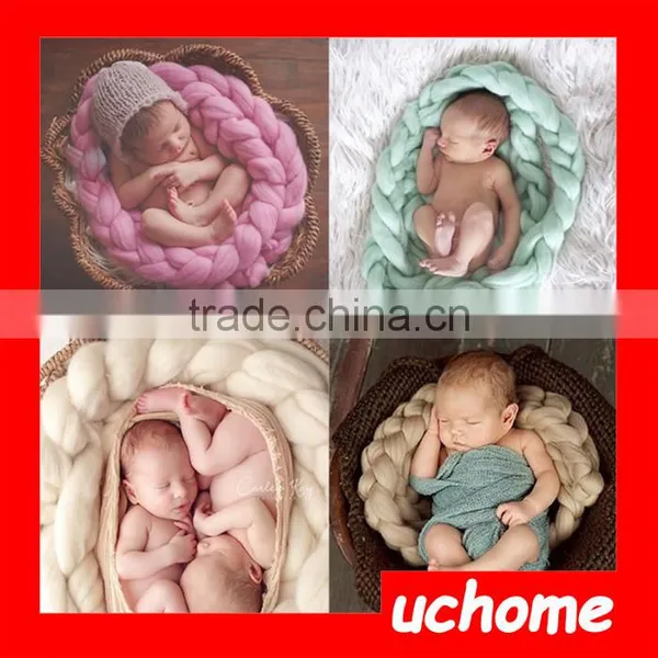 UCHOME Baby Newborn Blanket Photo Prop Newborn Photography Props Accessories Handmade Crochet Baby Blanket photo-6