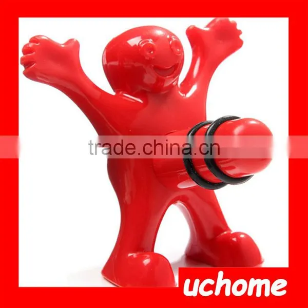 UCHOME2016 Best Selling Red Wine Bottle Stopper Human Body Happy Man Guy Wine Bottle Stopper photo-2
