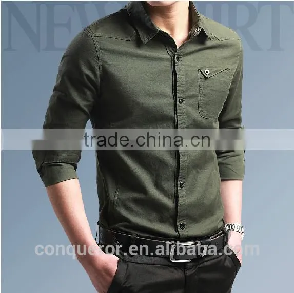 Men's White Linen Shirt HOT! MSRL0047 photo-2