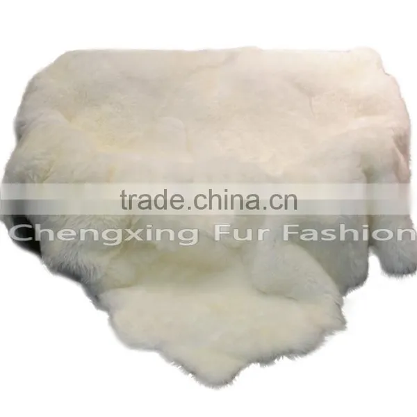 CX-D-120 Genuine Sheep Fur Thick Wholesale Custom Shaggy Floor Carpet photo-2
