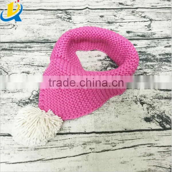 Top Sale Popular Knitted Candy Color Wool Warm Head Scarf for Kids photo-4