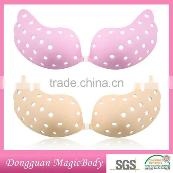 Hot Women Nude Sexy Invisible Silicone Free Strapless Bra photo-4