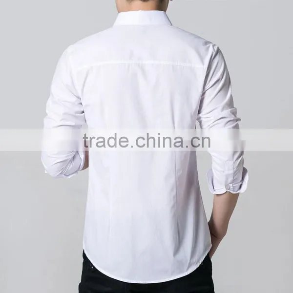 OEM Custom Fashion Designer Slim Fit Formal Official Shirts for Men photo-3