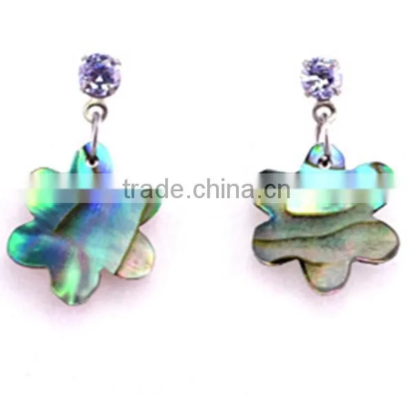 Fashion Paua Shell Earrings Quality Abalone Shell Earrings Genuine Natural Shell Earrings photo-6