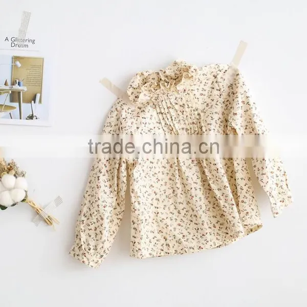 Child Clothes 1-7 Years New 2017 Wholesale Autumn Full Sleeves Girls Kids Solid Blouse (pick Size) Baby Wear Clothes photo-3