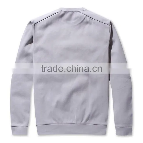 2016 Latest Design Wholesale Fleece Crew Neck Custom Mens Sweatshirt photo-3