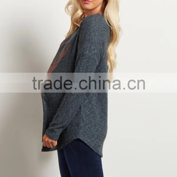 Hot-selling Promotional Beautiful Sequin Printing Maternity Top photo-3