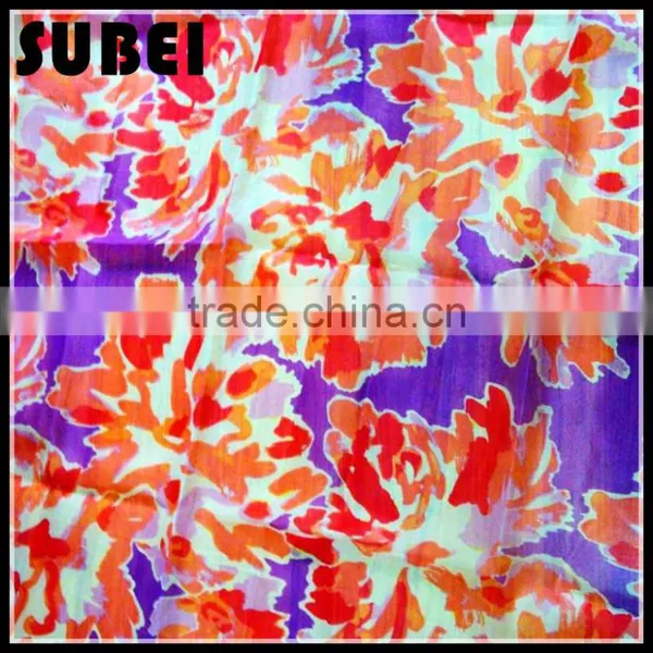 8MM Export Orders OEM Service 100% Silk Burnt-out Gauze Cloth Organza,ladies Beautiful Summer Dress Fabric