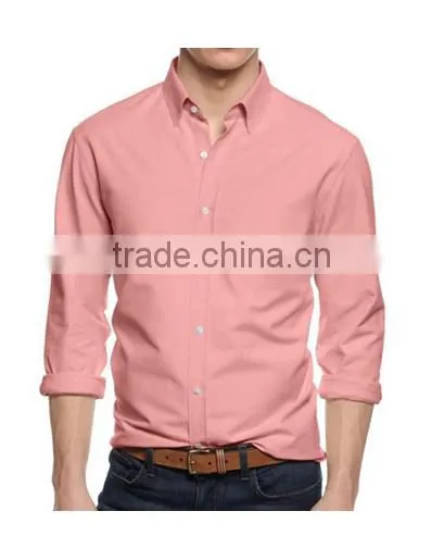 Plain Design Extra Soft New Style Slim Fit Mens Casual Dress Shirt photo-4