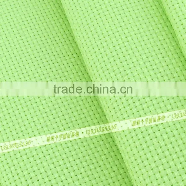 Wholesale Green 11CT Hole Fabric 100 % Cotton Cross Stitch Fabric DIY Craft Cross Shape Fabric Embroidery 150cm photo-3