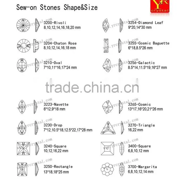 Crystal Sew-on Beads Red Light Siam Sew on Stones photo-5