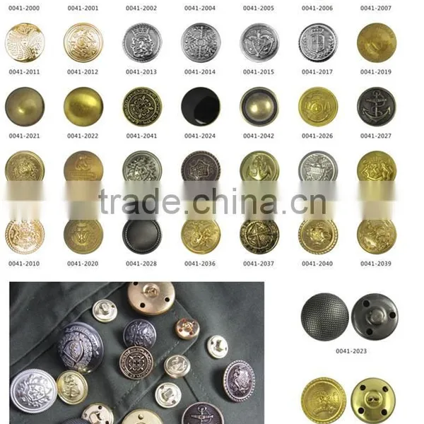 Western Europe Hot Sale Plating Gold Crown Buttons for Brown Leather Buttons photo-6