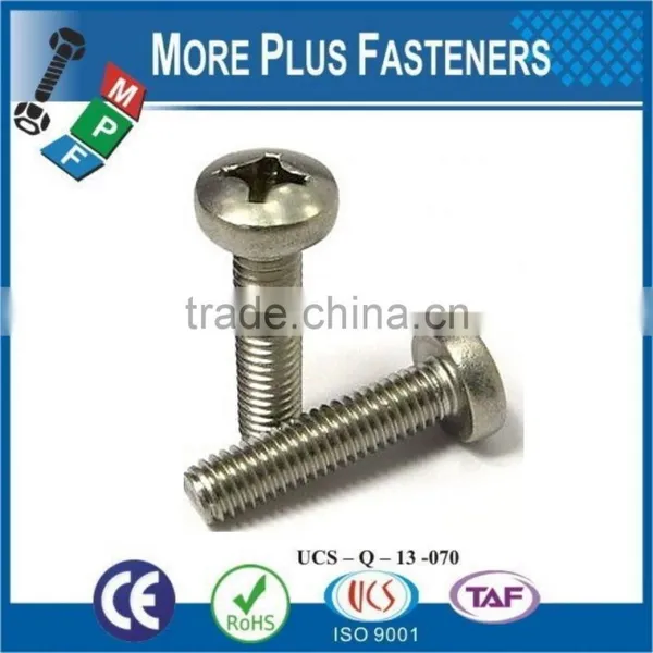 Made In Taiwan DIN 7985 Cross Recessed Raised Fillister Head Screw DIN 7985 photo-3