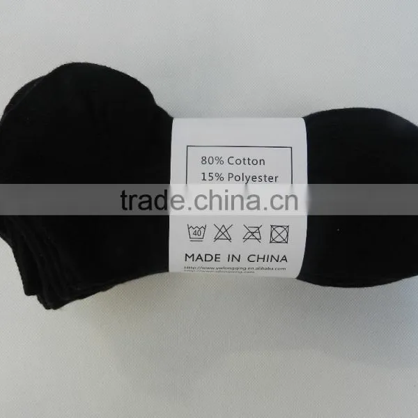 High RICH Cotton 5 or 10 PACK Solid Plain Black Mens Ankle Socks photo-3