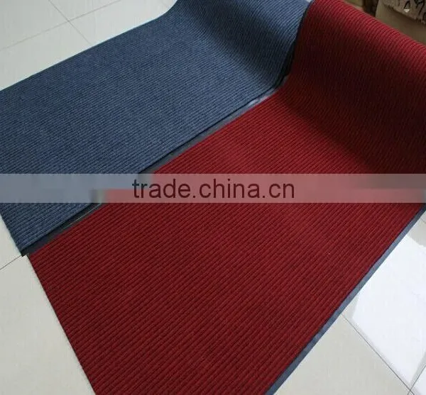 Red Gray Blue Green Color Plain Shaggy Stripe Jacquard Exhibition/Hotel 100% PE Carpet 1-4m Width photo-4