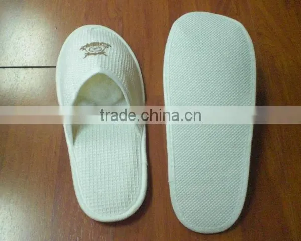 Star Hotel Embroidery Logo White Waffle Close Toe Eva Slipper photo-6