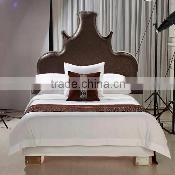 King Size Hotel Bed Sheets 100% Cotton White Duvet Cover Sets photo-2