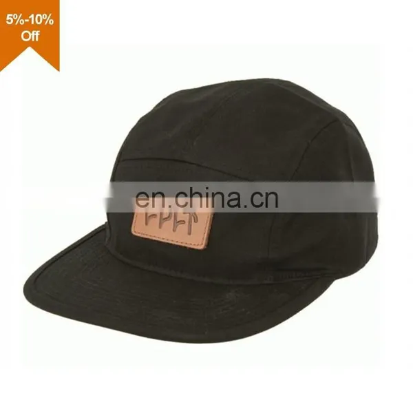 5 Panel Hat With Cork Wood Brim photo-4
