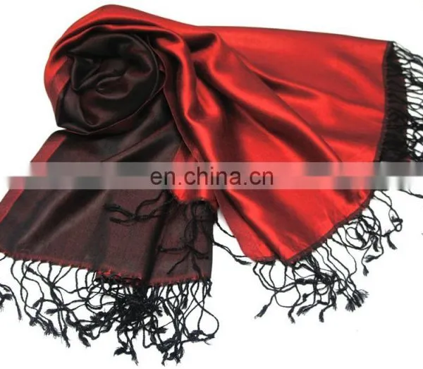 Fashion Long Silk Shawl,Reversible Indian Silk Stoles,pure Silk Scarves photo-2