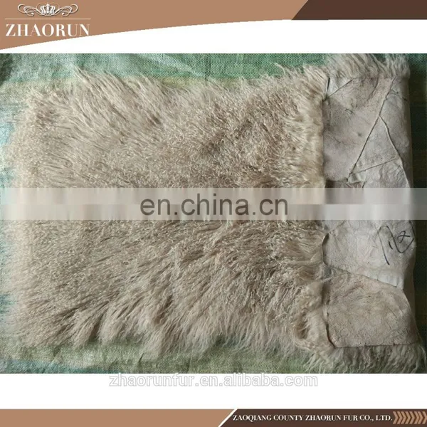 100% Real Factory Price Mongolian Lamb Fur Plate for Garment photo-2