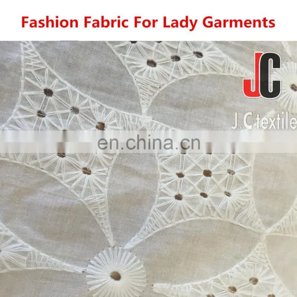 Cotton Yarn Dyed Fabric Embroider Fabric Silk Soft Fabric Cotton Textile photo-3