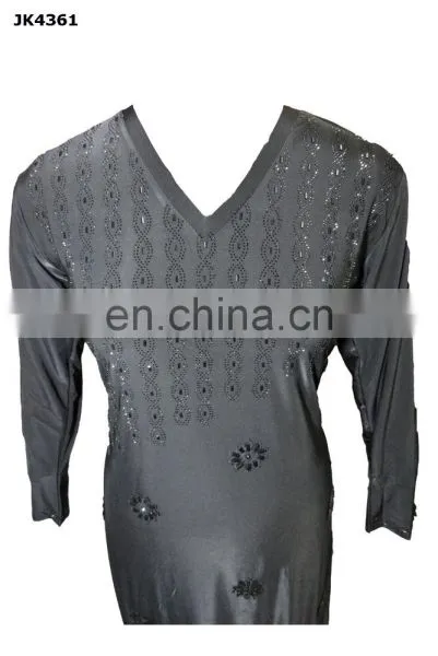 Islamic Clothing Fashinable Abaya / Latest 2017 Black Diamond Stone Work Burkha / Casual Evening Wear Stylish Burqa(dubai Abaya) photo-2