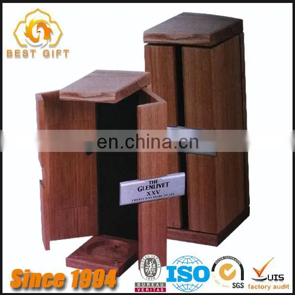 TOP SUPPLIER Timber Wood Box for Two Wine Bottles