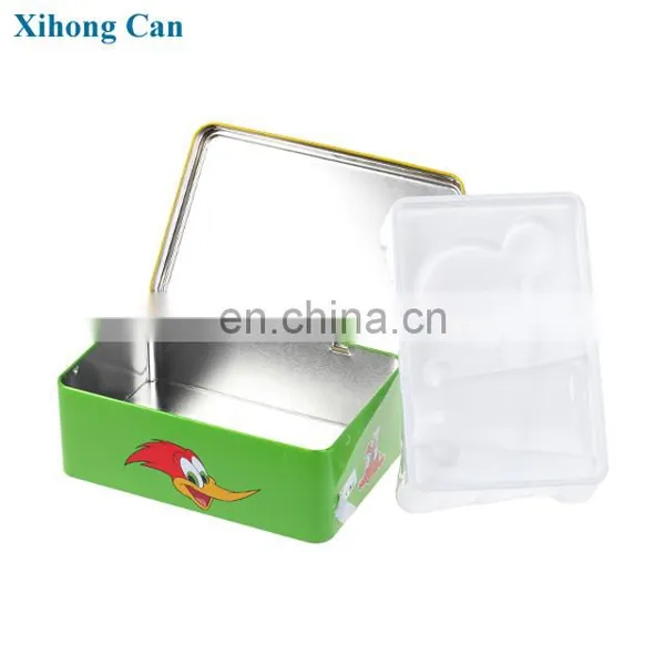 Hot Sale Rectangular Metal Personalized Gift Storage Tin Box photo-3