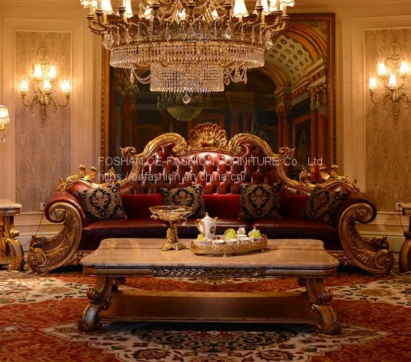 OE-FASHION Furniture Factory Provided Living Room Sofas/red Leather Royal Sofa